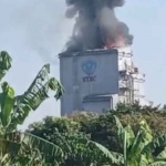 Kebakaran pabrik kimia PT Sorini Towa Berlian Corporindo (STBC) di Desa Cangkringmalang, Kecamatan Beji, Kabupaten Pasuruan.