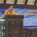 Sekretaris Daerah Kabupaten Malang Didik Budi Mulyono, saat  memberikan kata sambutan pada rakor, Rabu (1/11). 