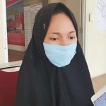 Indah Sukma Kartika Sari, peserta difabel asal Kabupaten Pamekasan.