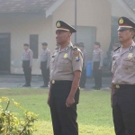 2 personel Polres Mojokerto Kota yang naik pangkat.