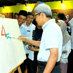 Direktur Teknik & Pengembangan (Dirtekbang) PG Arif Fauzan saat pembukaan pameran.