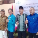 Dirjen Kementerian Tenaga Kerja Azwan Syah, Ketua DPRD Kabupaten Pasuruan Sudiono Fauzan dan perngurus Sarbumusi.