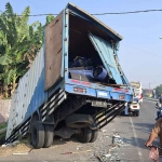 Kondisi kendaraan yang terlibat kecelakaan di Jombang.