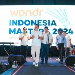 Pj Gubernur Jatim saat pembukaan Indonesia Masters II 2024-BWF Tour Super 100.