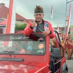 Bupati Malang, H.M. Sanusi saat kegiatan jelajah desa wisata di Desa Undaan Kecamatan Turen Kabupaten Malang, Kamis (6/7/2023).