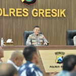 Silaturahmi antara PKDI Kabupaten Gresik dan Polres Gresik yang dipimpin langsung oleh Kapolres AKBP Rovan Richard Mahenu. Foto: Ist.