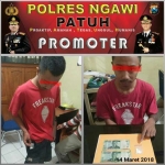 Pelaku saat di Polres Ngawi.