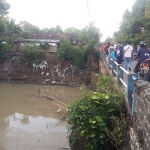 Lokasi sungai tenggelamnya pelajar SMP. foto: ist