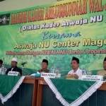 PCNU Magetan aktif memagari Aswaja warganya. Tampak Aswaja Center NU Magetan bekerjasama dengan Aswaja Center NU Jawa Timur menggelar daurah kader Ahlus Sunnah Wal Jamaah. Foto: dokumen PCNU Magetan