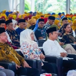 Gubernur Khofifah saat menghadiri Kajian Ramadhan 1446 H, dan Buka Bersama PWM Jatim di Dome Universitas Muhammadiyah Lamongan.