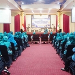 Evaluasi GKSTTB atau Gerakan Keluarga Sehat Tangguh Tanggap Bencana di Gedung Gradhika, Kota Pasuruan.