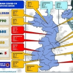 Peta sebaran COVID-19 di Kabupaten Gresik.