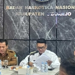 Kepala BNN Sidoarjo, Kombes Pol Gatot Soegeng Soesanto, saat pemaparan capaian selama 1 tahun.