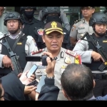 Kapolresta Malang AKBP Asfuri saat konpers kepada sejumlah wartawan.