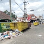 Salah satu tumpukan sampah di Bangkalan.