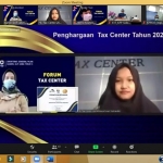 DARING: Forum Tax Center yang digelar DJP Jatim II secara virtual pada 19 November 2020 lalu. (foto: ist)