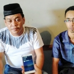 Ra Wawan, Pemilik Tempat Hiburan King Wan saat memberikan keterangannya kepada media, ditemani Bambang pemilik Pujasera.