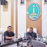 Zoom Meeting yang berlangsung di MCC Diskominfotik Kota Pasuruan.
