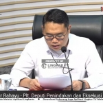 Plt. Deputi Penindakan dan Eksekusi KPK, Asep Guntur Rahayu, saat menyampaikan keterangan.