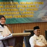 Wali Kota Kediri saat memberi sambutan.