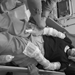 Korban ledakan kompor gas portabel di Surabaya.