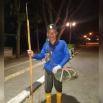 Mariman usai berburu tokek di Benteng Van Den Bosch.