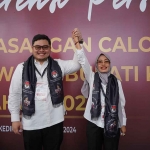 Paslon Bupati dan Wakil Bupati Kediri nomor urut 2, Hanindhito Himawan Pramana-Dewi Mariya Ulfa. Foto: Ist