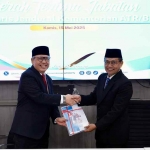 Pudji Prasetijanto Hadi (kanan), saat sertijab Sekretaris Jenderal di Kantor Kementerian ATR/BPN Jakarta. (Ist)
