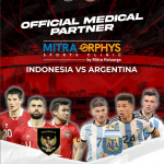 Pertandingan antara Timnas Indonesia Melawan Timnas Argentina. 
