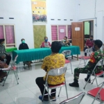 Rapat koordinasi antara Tim Gugus Tugas Percepatan Penanganan Covid-19 Kabupaten Kediri dan Satgas Covid-19 Kecamatan Kunjang.
