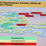Peta Kerawanan Pemilu 2024.