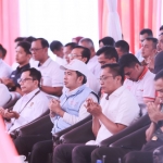 Bupati Jember, Muhammad Fawait saat menghadiri peluncuran koperasi merah putih