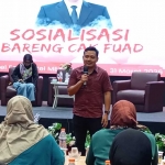 Anggota DPRD Jawa Timur dari Fraksi PDIP, Fuad Benardi, saat sosialisasi.