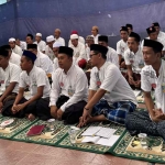 Puluhan warga binaan saat mengikuti sertifikasi guru ngaji yang digelar Lapas Kelas IIA Pamekasan. 