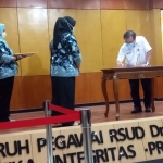 Penandatanganan MoU di RSUD dr Soetomo Surabaya.
