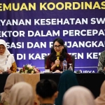 Ketua TP PKK Kabupaten Kediri, Eriani Annisa Hanindhito (tengah) saat memberi sambutan. Foto: Ist