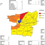 Peta sebaran Covid-19 di Kabupaten Blitar per 8 April 2020.