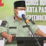 Wali Kota Pasuruan, Saifullah Yusuf, saat pembukaan sosialisasi perundang-undangan di bidang cukai untuk pengurus RW dan RT se-Kota Pasuruan