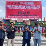 Spanduk boikot Popda XIV Jatim di Bangkalan.