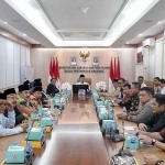 Rapat koordinasi yang digelar Kementerian ATR/BPN.