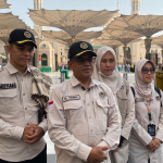 Kepala Sektor Khusus Nabawi, Muhammad Thoriq saat memberikan keterangan pers
