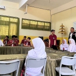 BPBD Kota Batu saat menyosialisasikan permainan unggana ke lingkungan sekolah.