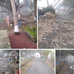 Gelombang tinggi menerjang beberapa pantai di Pacitan.