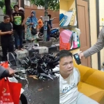 Tabrak lari yang terjadi di Jalan Kenjeran, Senin (23/12/2024) sore. Polisi menyebutkan bahwa pelaku terpengaruh alkohol dengan kadar tinggi. Pelaku saat berada di Polrestabes Surabaya saat menjalani pemeriksaan bersama Kasatlantas Polrestabes Surabaya, AKBP Arif Fazlurrahman. Foto: Ist.