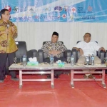 Wakil Ketua Dewan Pers Hendry Chairudin saat jadi pembicara di Seminar Nasional PWI Lamongan.