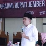 Bupati Jember, Muhammad Fawait, saat memberi sambutan.