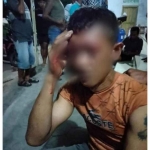 Pelaku usai dimassa warga.
