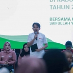 Bupati Jember, Muhammad Fawait, saat memberi sambutan.