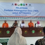 Pelatihan Penilaian Ketangguhan Desa untuk AIPTINAKES di Stikes Pemkab Jombang.