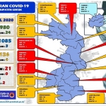 Peta sebaran Covid-19 di Gresik.